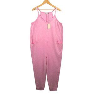 sincerely Jules Lagen Look relaxed lounge jumpsuit light pink 90s sz L